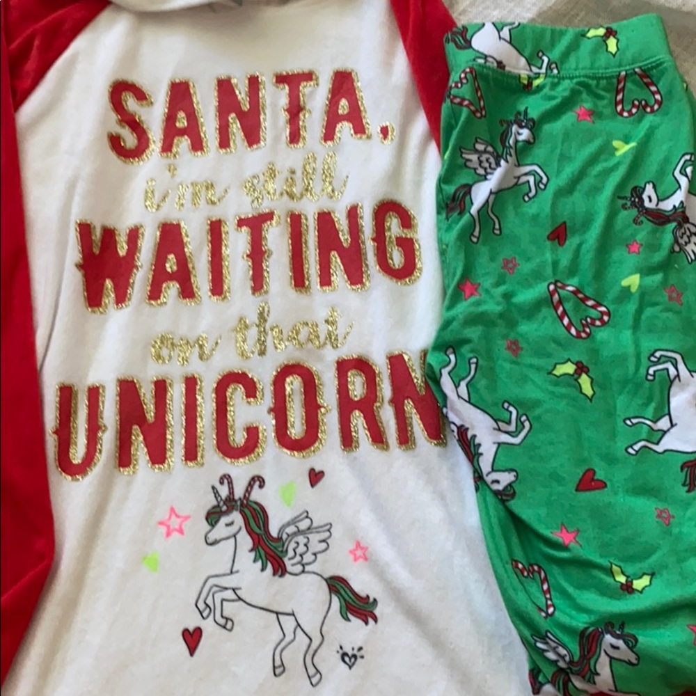 Justice, Christmas unicorn PJ’s